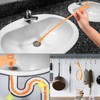 DELUXEFOX Pipe Brush, Drainage Brush, Clogging, Folding, Drainage Gutters, Cleaning,