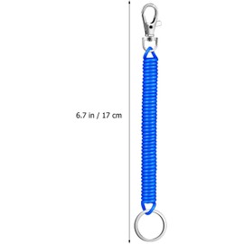 VILLCASE 10 Llavero De Bobina De Resorte Retráctil Con Cierre De Langosta Y Cordón Elástico Para Llaves Y Muñeca Multicolor 6.69In Accesorios De Seguridad