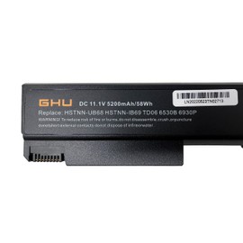 GHU New Laptop Battery 58 wh Compatible with HP EliteBook 8440P 6930P 6530B 6730B 6735B 6550B ProBook 6455B 6555B 486296-001 482962-001 KU531AA HSTNN-UB68 HSTNN-IB69 HSTNN-CB69 HSTNN-UB6 TD09 TD06