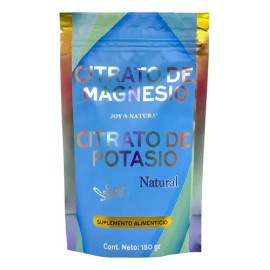 Citrato Magnesio Potasio 150g Joy Natura Polvo Natural