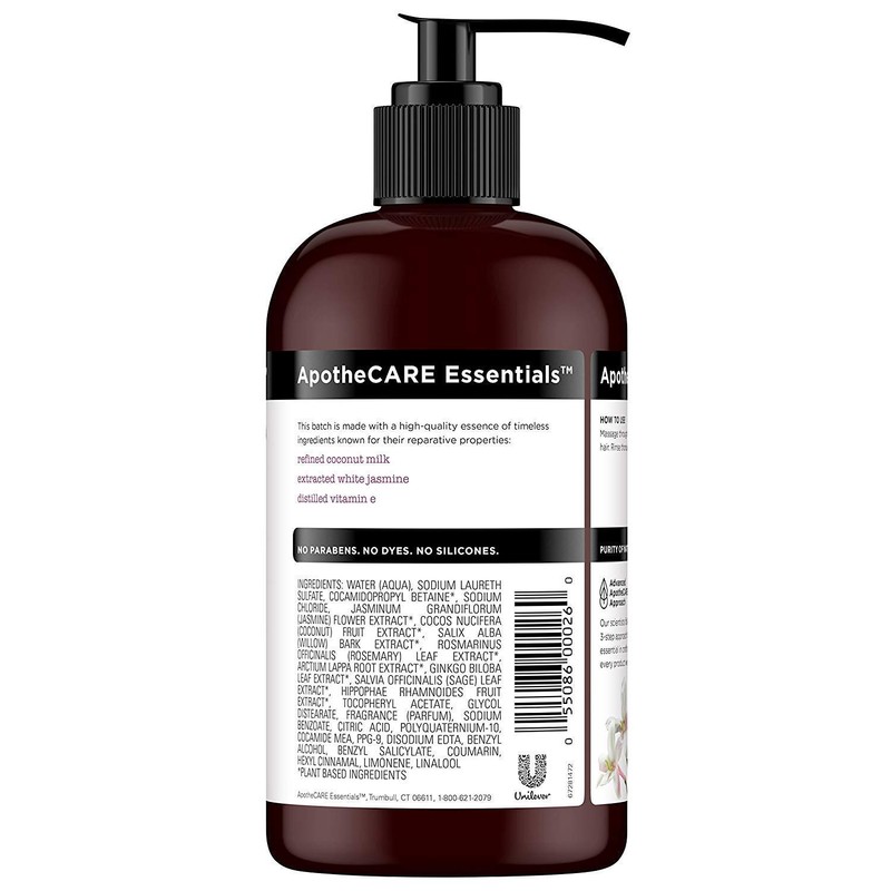 ApotheCARE Essentials Shampoo - The Mender - Coconut Milk, White