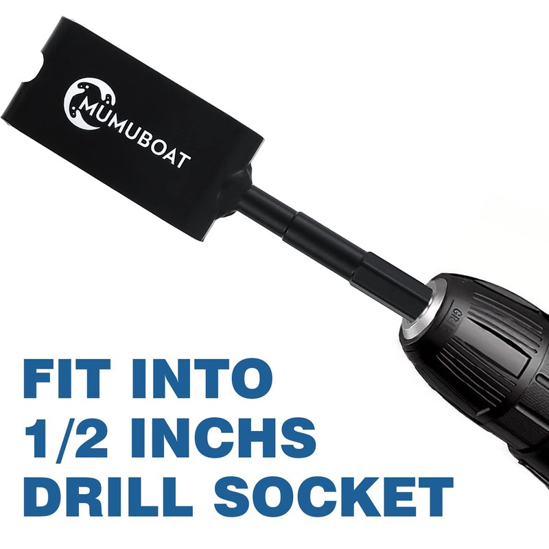 MUMUBOAT Ice Anchor Drill Adapter, Ice Fishing Shelter Accessories, Universal