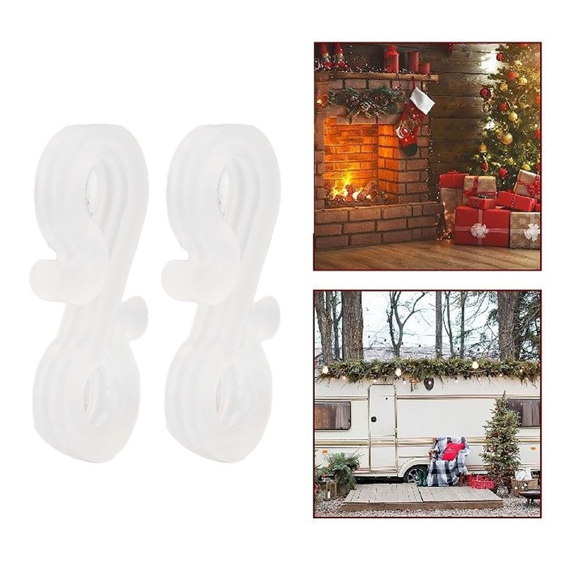 150Pcs S Shaped Hooks Sturdy Durable Plastic Dual Ends Multipurpose