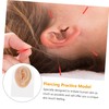 Healvian Realistic Fake Ear Model Earring Practice Body Parts Hypoallergenic