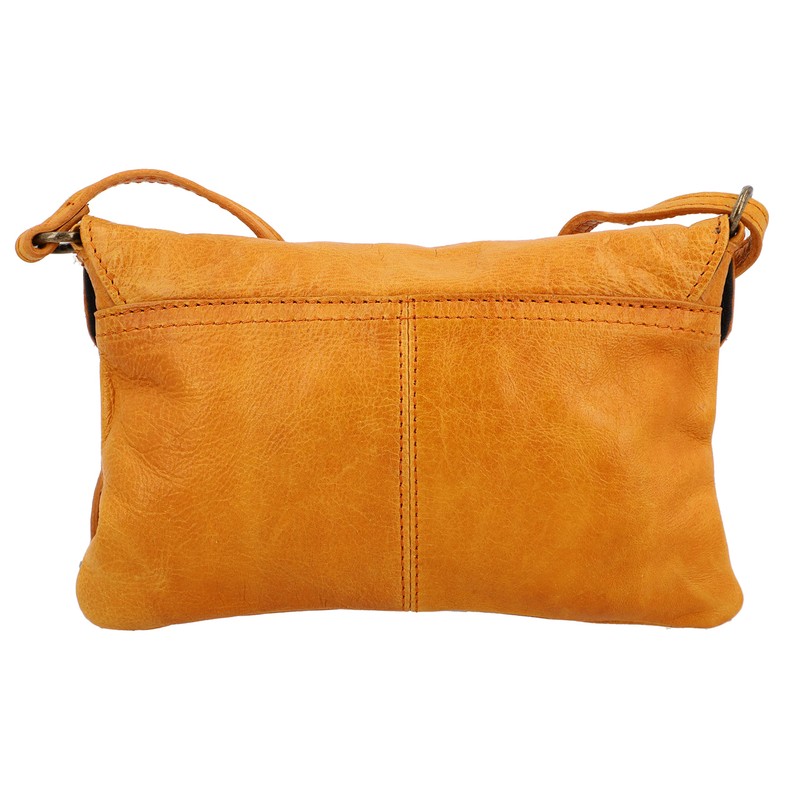 Gusti Umhängetasche Leder - Karisma Damen Handtasche Ledertasche Vintage Braun