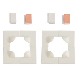 Neatiease Magnetic Window Screen Accessories，8 Window Screen Corners, 4 Window Clip(Two Sets)
