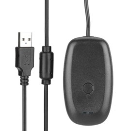 Adaptador Receptor USB Inalámbrico para Juegos Compatible con Mandos 360 para PC, Función Plug and Play CD, Material ABS
