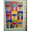PHOTO POST CARD IN BRIGHT COLORS SPACE NEEDLE SEATTLE WASHINGTON