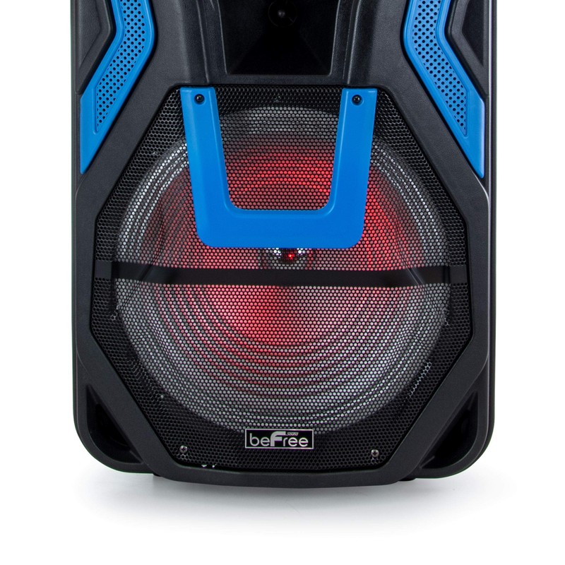 beFree Sound 15 Inch Rechargeable Bluetooth Portable Party PA Speaker