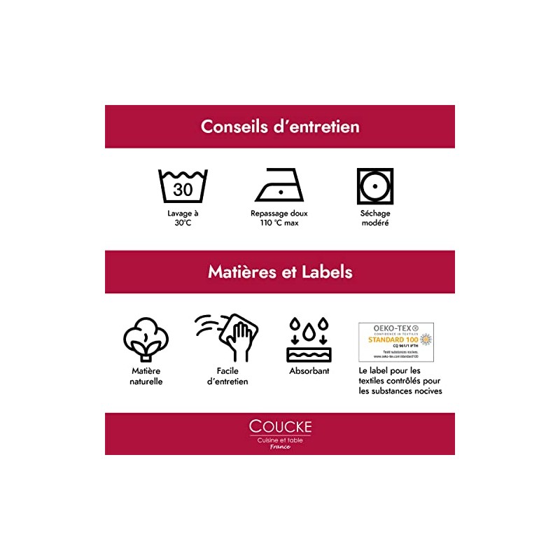 Coucke Cotton Tea Towel Banania (Dynamic Flavour)