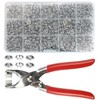 200 Sets Snaps for Fabric, Metal Snaps Buttons with Fastener
