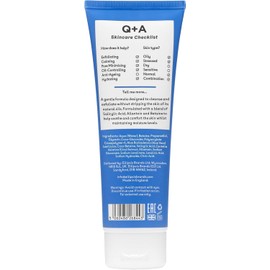 Q+A Salicylic Acid Daily Cleanser – Exfoliating Face Wash for Clear Skin, Targets Breakouts & Pore Congestion, Hydrating with Betaine & Allantoin, Vegan & Cruelty-Free, Made in UK, 125ml
