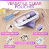KETAR Small Makeup Bag for Purse – 2 Pcs Clear