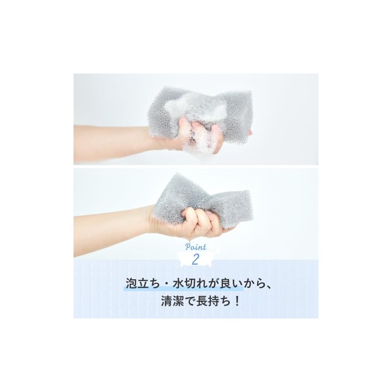 Sansun Sponge Bath Cleaning Sponges 2 Pack Bath Cleaning Abrasive