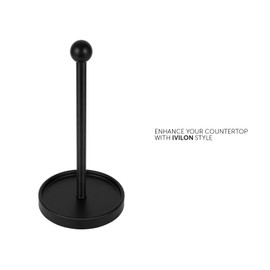 Ivilon Countertop Paper Towel Holder - Modern Sleek Ball Minimalist Design - Color Oil Rubbed Bronze