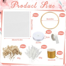 Misdary 100 Sets Wedding Italian Almond Favors for Guests DIY Souvenirs Include Ring and Tulle Bag for Engagement Bridal Shower Italian Wedding Tradition Gifts (Almond Not Include)