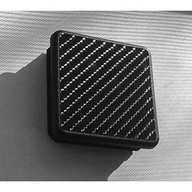 1 1/4 Inch (1.25") Carbon Fiber Look Trailer Hitch Cover Plug Insert