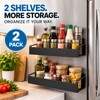 2-Piece Magnetic Storage Shelf for Kitchen Organization – Space-Saving ABS