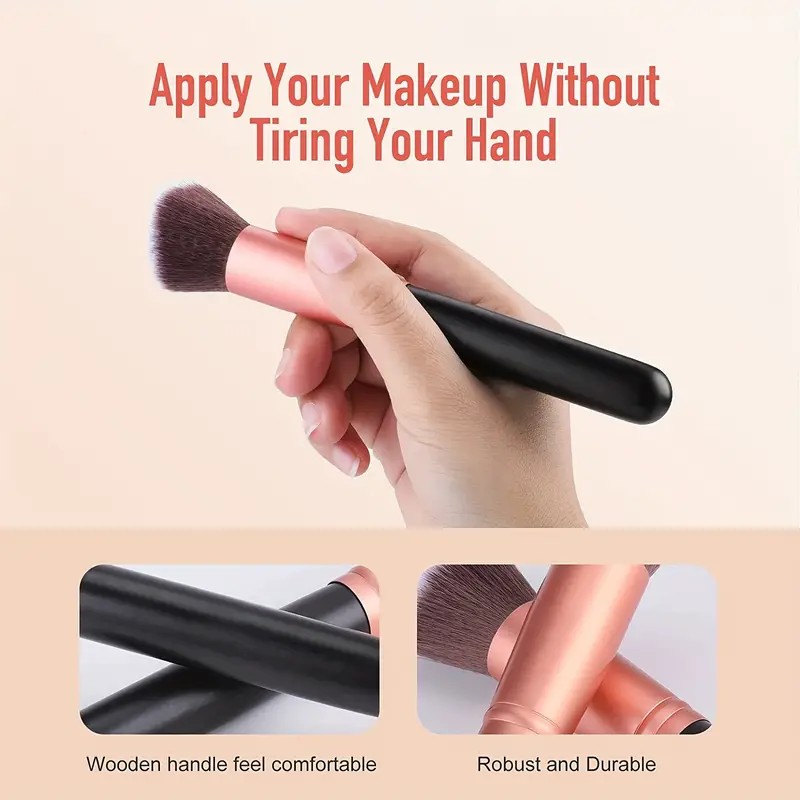 Professional Makeup Brush Set with Soft Fluffy Bristles for Foundation,