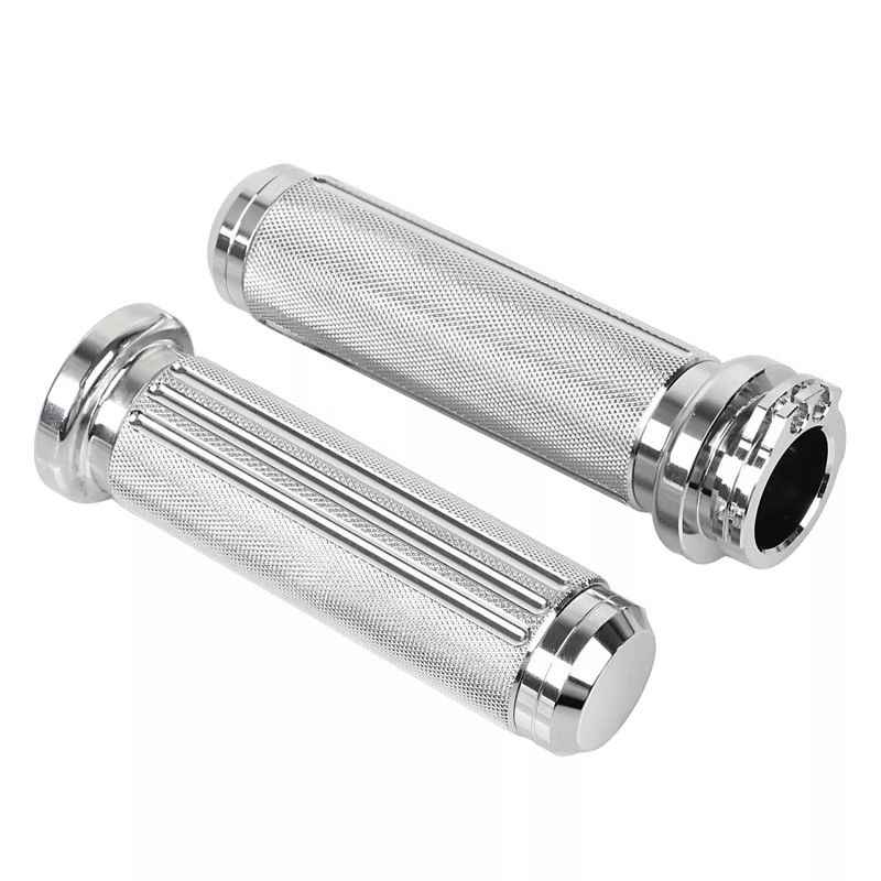 Unbranded Chrome 1" Handlebar Hand Grip For Harley Softail Dyna