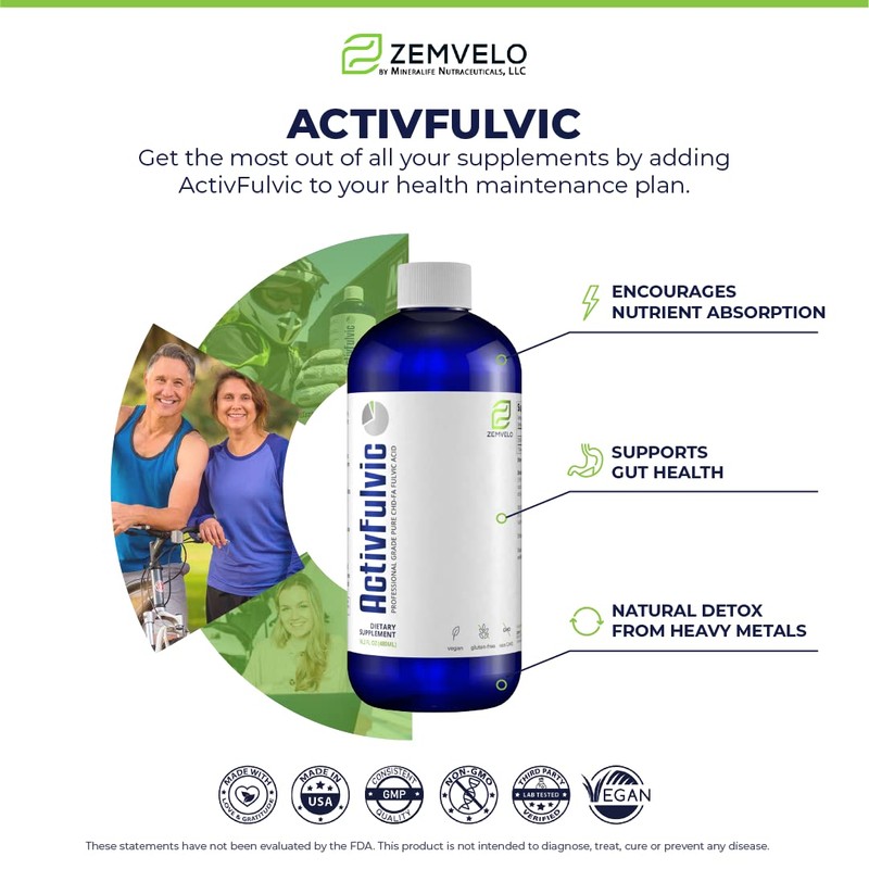 ActivFulvic - Fulvic Acid Liquid Supplement | 32-Day Supply |