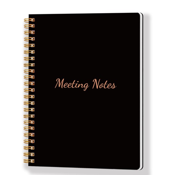 Meeting Notebook Planner with 4 Topics, Action Items for Work