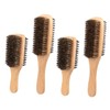 Baluue 2sets Double-sided Boar Bristle Hair Brush for Men Fine