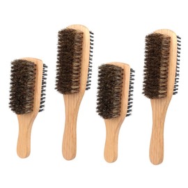 Baluue 2sets Double-sided Boar Bristle Hair Brush for Men Fine Thin Hair Gentle Scalp Care -free Styling Tool 2pcs*2