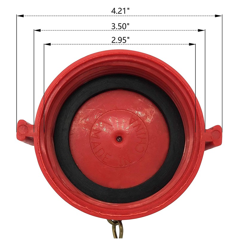 SpringSpray (2 Pack) 2-1/2" NH/NST Plastic Fire Hose Connection Standpipe