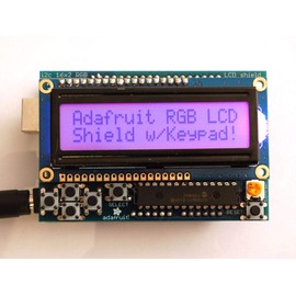 Adafruit RGB LCD Shield Kit w/ 16x2 Character Display - Only 2 pins used! [ADA716]