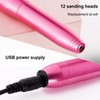 Aluminum Alloy Nail Polishers Nail Remover USB Electric Sanding Pen