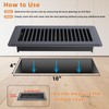 Floor Register 4 x 10-8 Pack Gray Floor Vents, Heavy-Duty