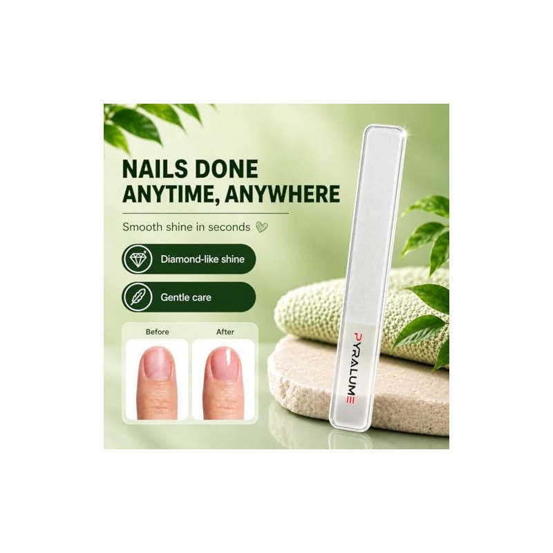 Premium Glass Nail File Set - Salon-Grade Nail Care Essentials