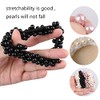 4 Pcs Pearl Hair Scrunchies, Elastic Hair Ropes Ponytail Holder