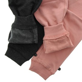 Minymo 3937 - Pantaloni da jogging per bambina, età 9-12 mesi, taglia: 80, colore: Rosa e Grigio scuro