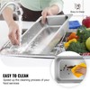 Vevor 4 Pack Hotel Pan 3.7" Deep Steam Table Pan