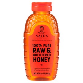 Nature Nate's Honey 100% Raw Unfiltered 16 oz (Pack of 3)