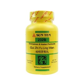 Sun Ten - Cinnamon & Hoelen Formula, 100 Capsules / Gui Zhi Fu Ling Wan / 桂枝茯苓丸