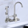 GDRASUYA10 Wall Mount Kitchen Faucet Stainless 360?? Rotation Commercial Sink