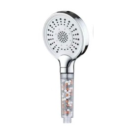 ShowerHead Without Hose PP Filter Without Hose, Black MILOT Shower Head (MILOTSH05) (Stone Filter Without Hose, Chrome)