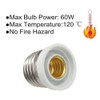 DZYDZR 10 bombillas E26/E27 a E12 adaptador convertidor de bombillas