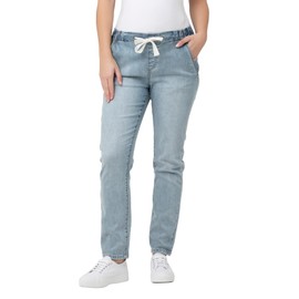 Ripe Maternity Denim Jogger with Drawcord Light Blue Large