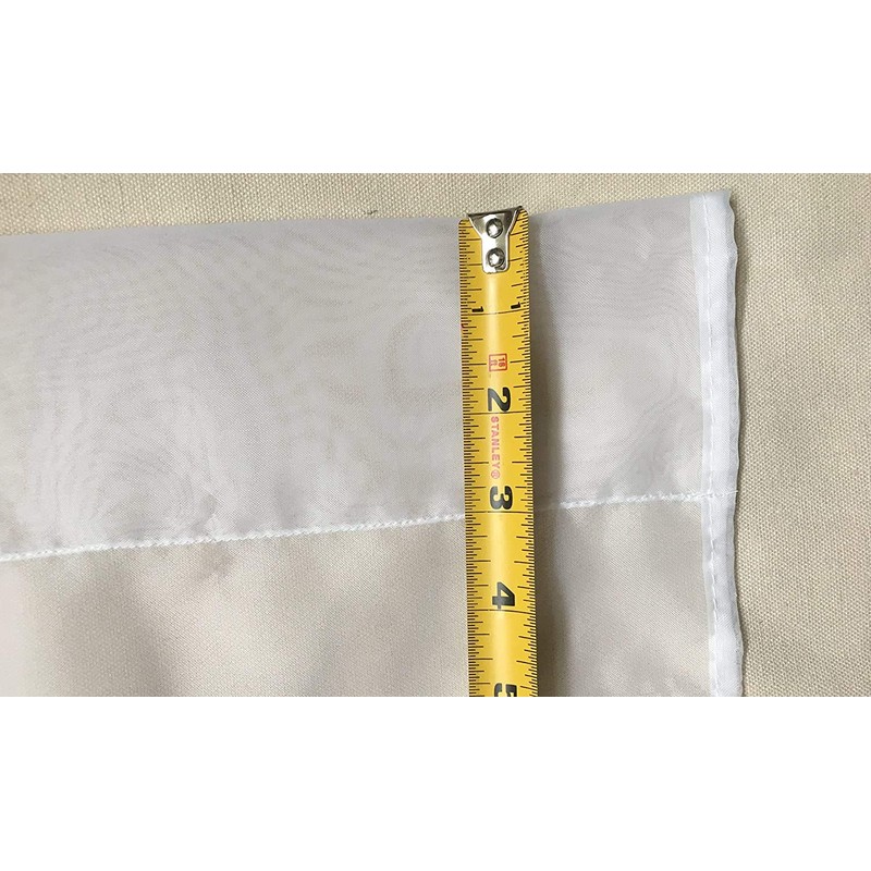 Ikiriska Extra Long Sheer Voile Curtain Sheer Voile with Pocket