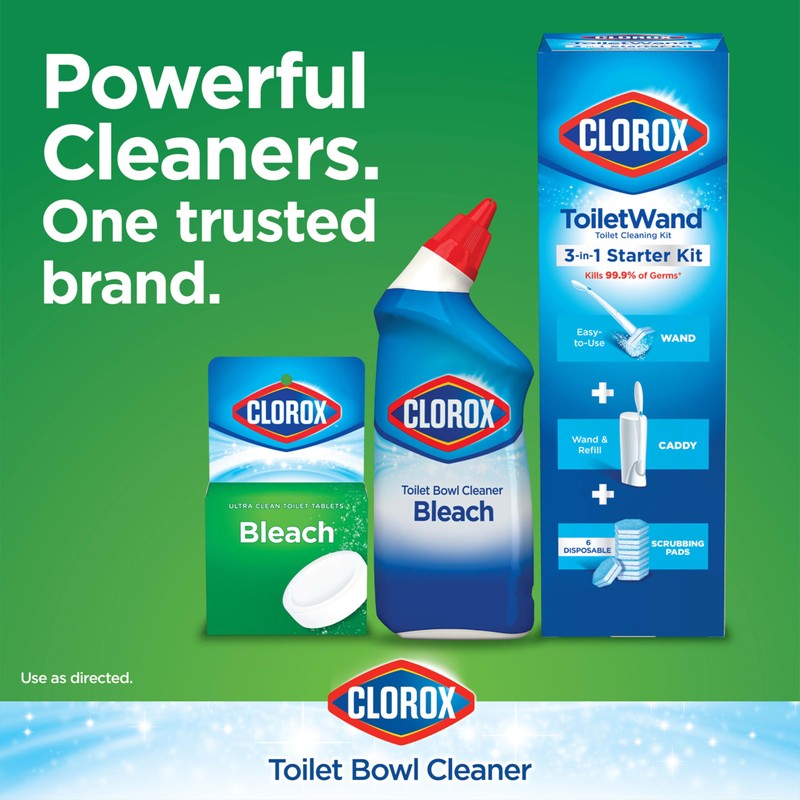 Clorox Ultra Clean Toilet Tablets Bleach 2 Count, 3.5 Ounces