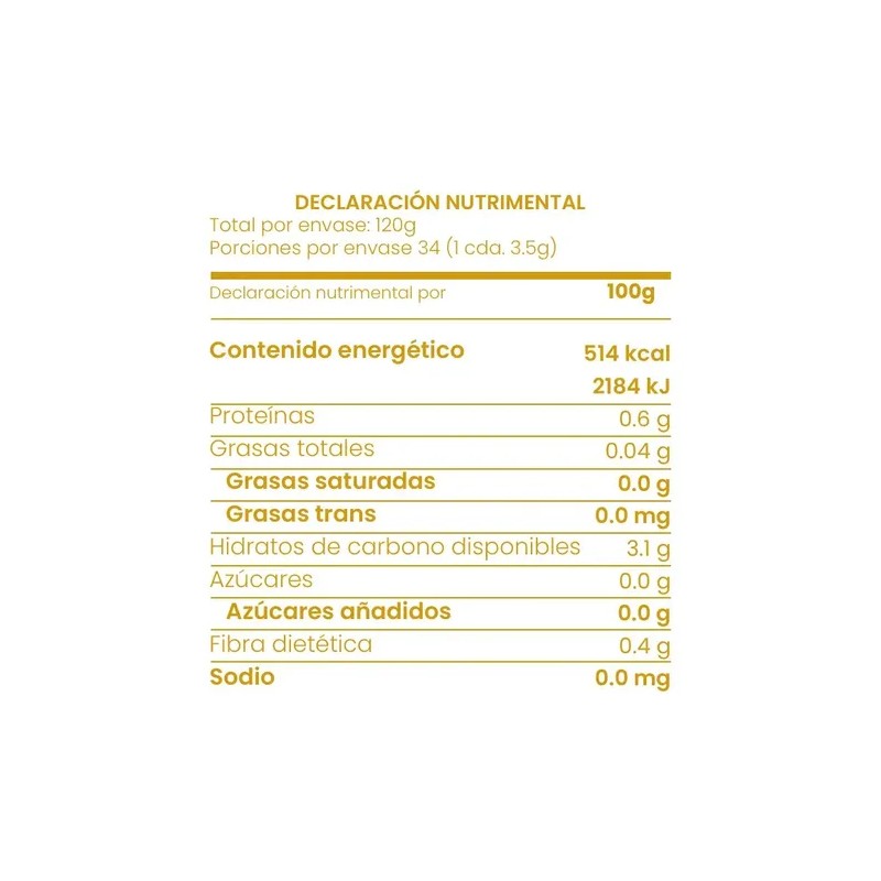 Cúrcuma Orgánica y Saludable Golden Milk 120g