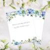 60 Pack Hydrangea Stationery Letterhead Paper Blue Purple Floral Letter