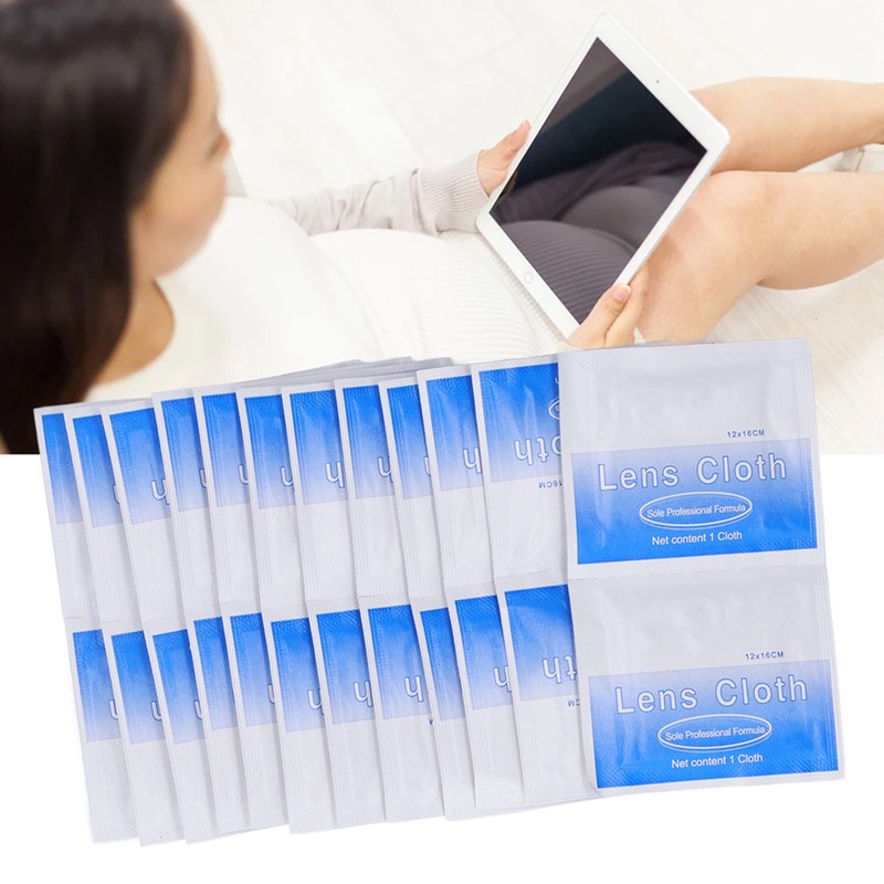 48pcs Lens Cleaning Wipes Disposable Screen Cleaning Papers for Eyeglasses