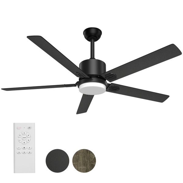 BECLOG Outdoor Ceiling Fan with Light, 60" Ceiling Fans with