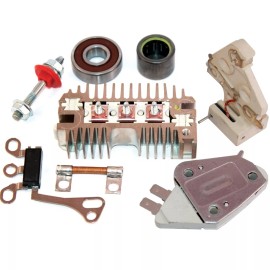 KN ALTERNATOR PARTS COMPLETE CHROME PLATED REPAIR KIT FOR DELCO 10si ALTERNATOR FOR GM CHEVY BUICK
