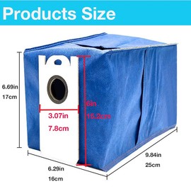 5 pack Replacement Dust Bags Compatible With bObsweep UltraVision Self-emptying Robot Vacuum Cleaner,Disposable Dust Bag, Not for Dustin and Orb-i